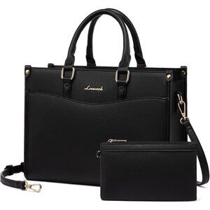 Women Black-S PU Leather Shoulder Satchel Bag Crossbody Top Handle Tote Bags